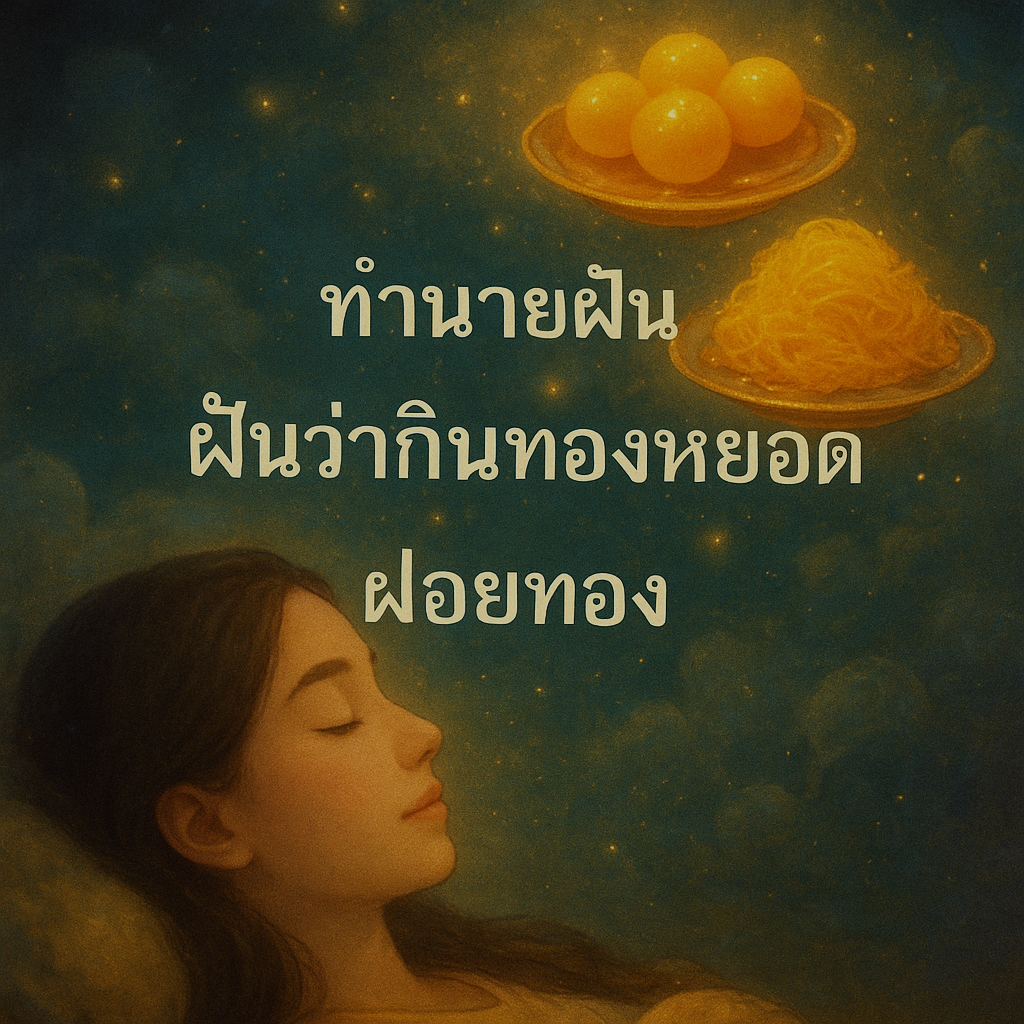 ทำนายฝัน ฝันว่ากินทองหยอดฝอยทอง